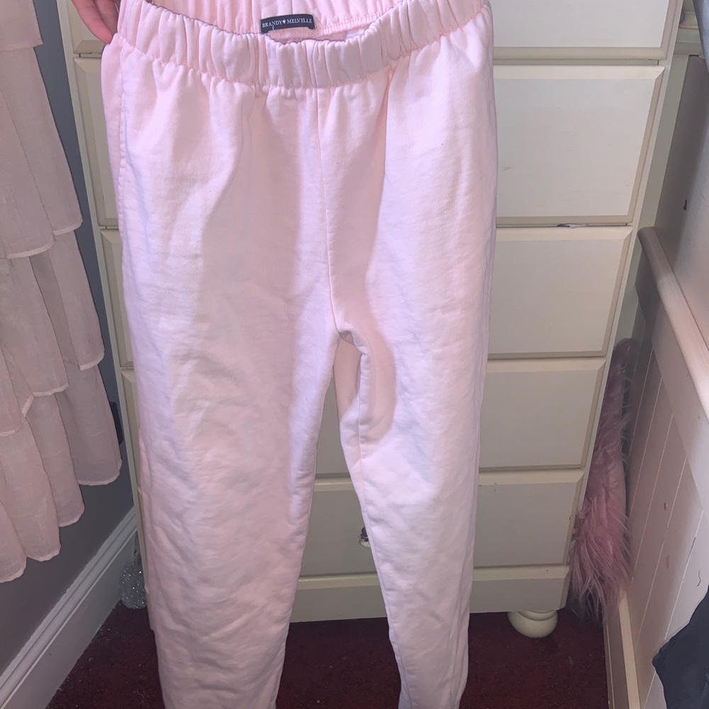 Brandy Melville Rosa Sweatpants